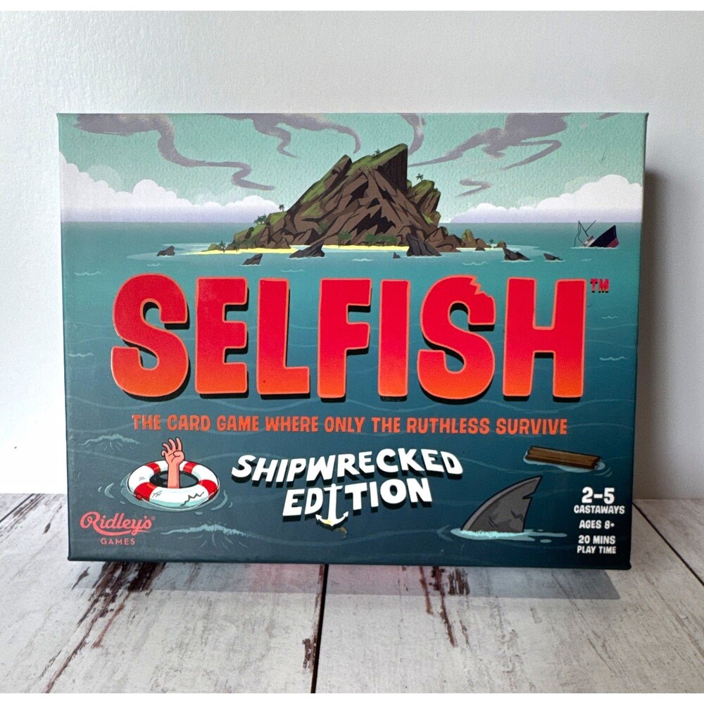 Ridley's Games Selfish: Shipwrecked Edition Strategy Card Game 2-5 Age 8+ 2018